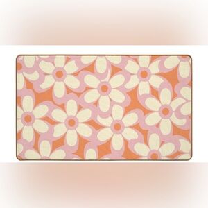 Floral Doormat Pink and Orange Rug NWOT